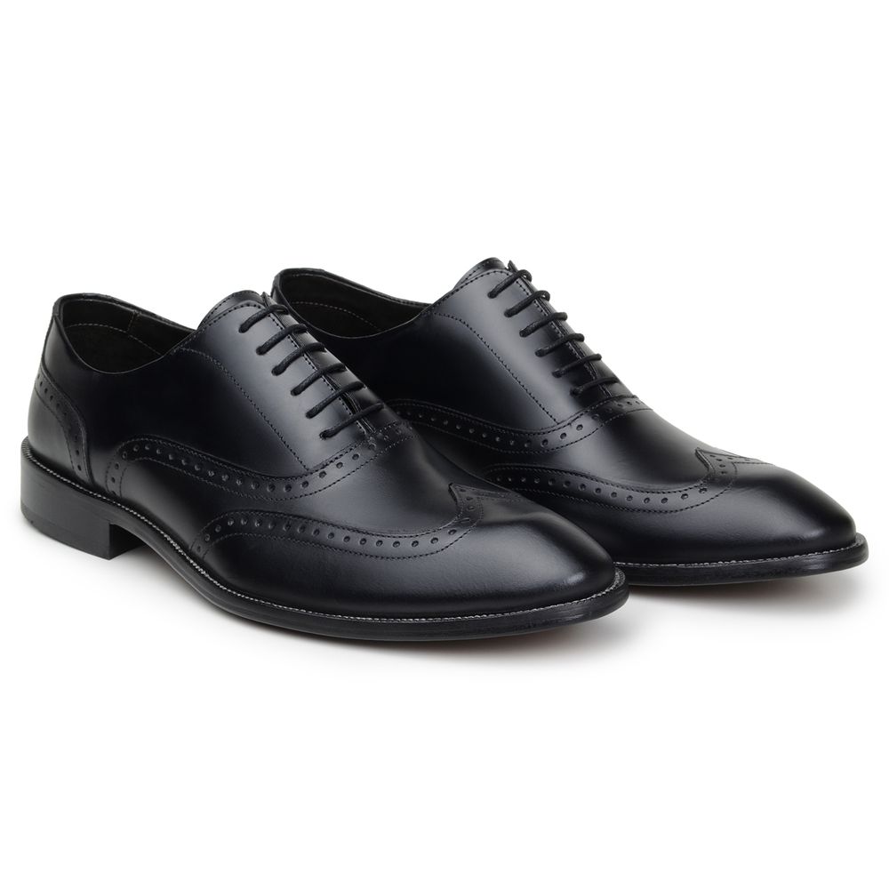 Sapato Social Brogue Oxford Enrico Preto