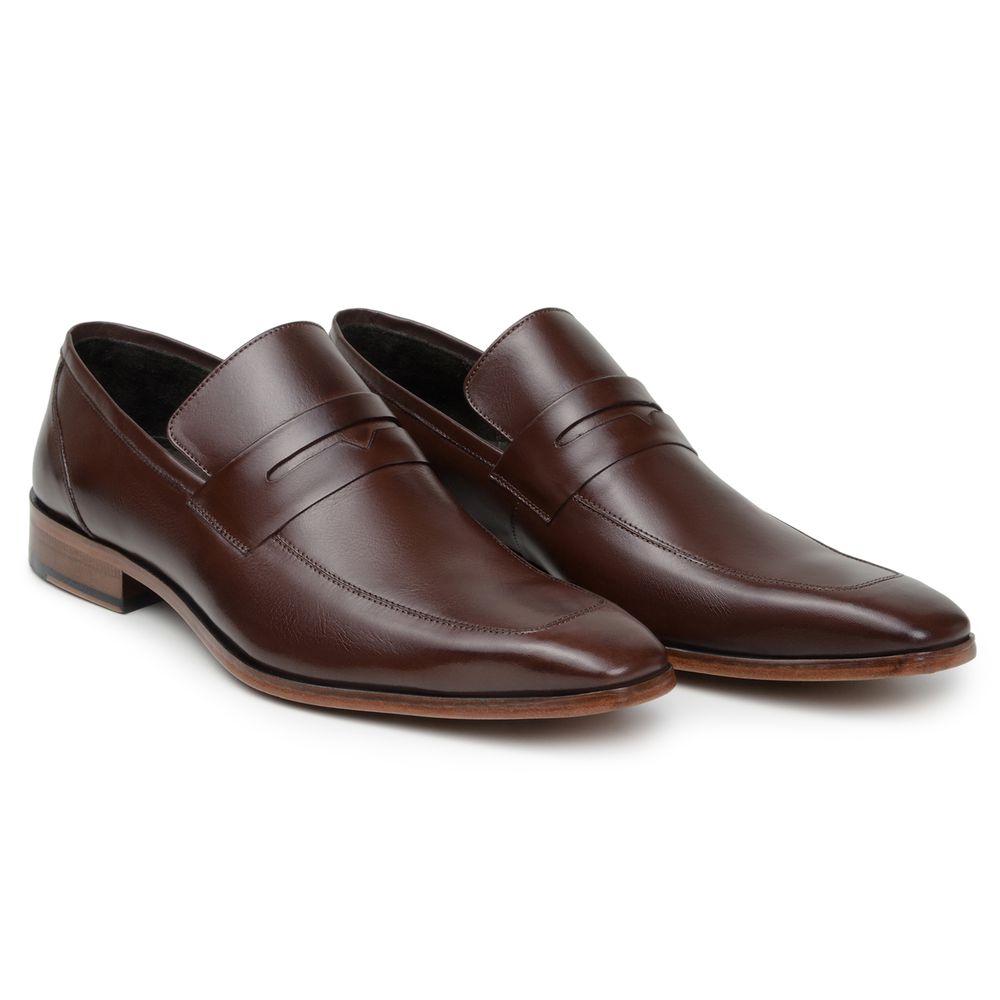 Sapato Social Loafer Alessio Tabaco