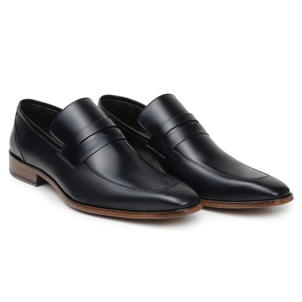 Sapato Social Loafer Alessio Preto