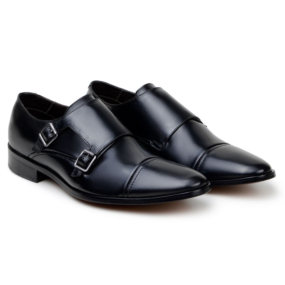 Sapato Social MonkStrap Alónzo Preto 