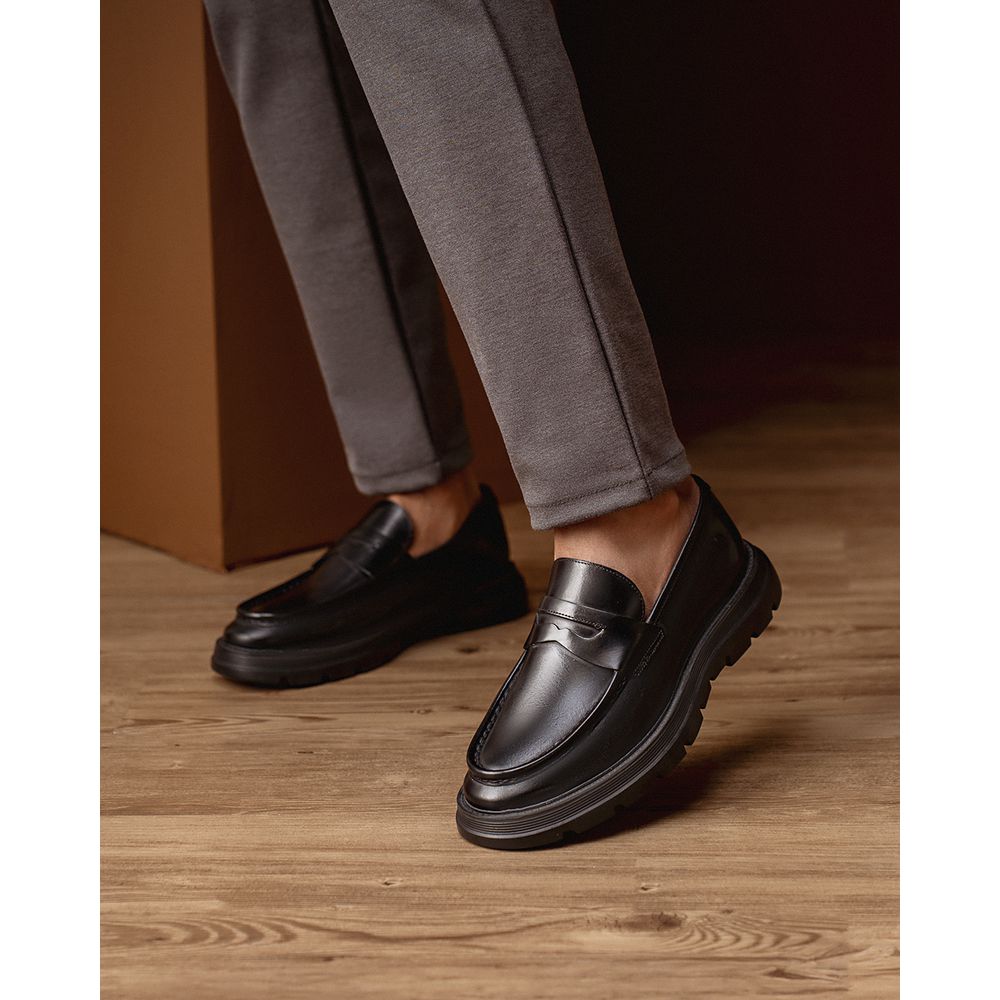 Sapato Casual Loafer Leonel All Black | DGalloni