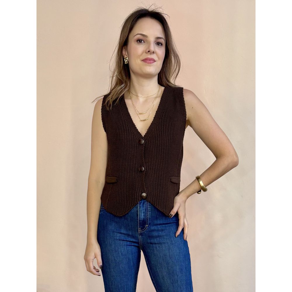Colete Tricô - DONNA LELLA