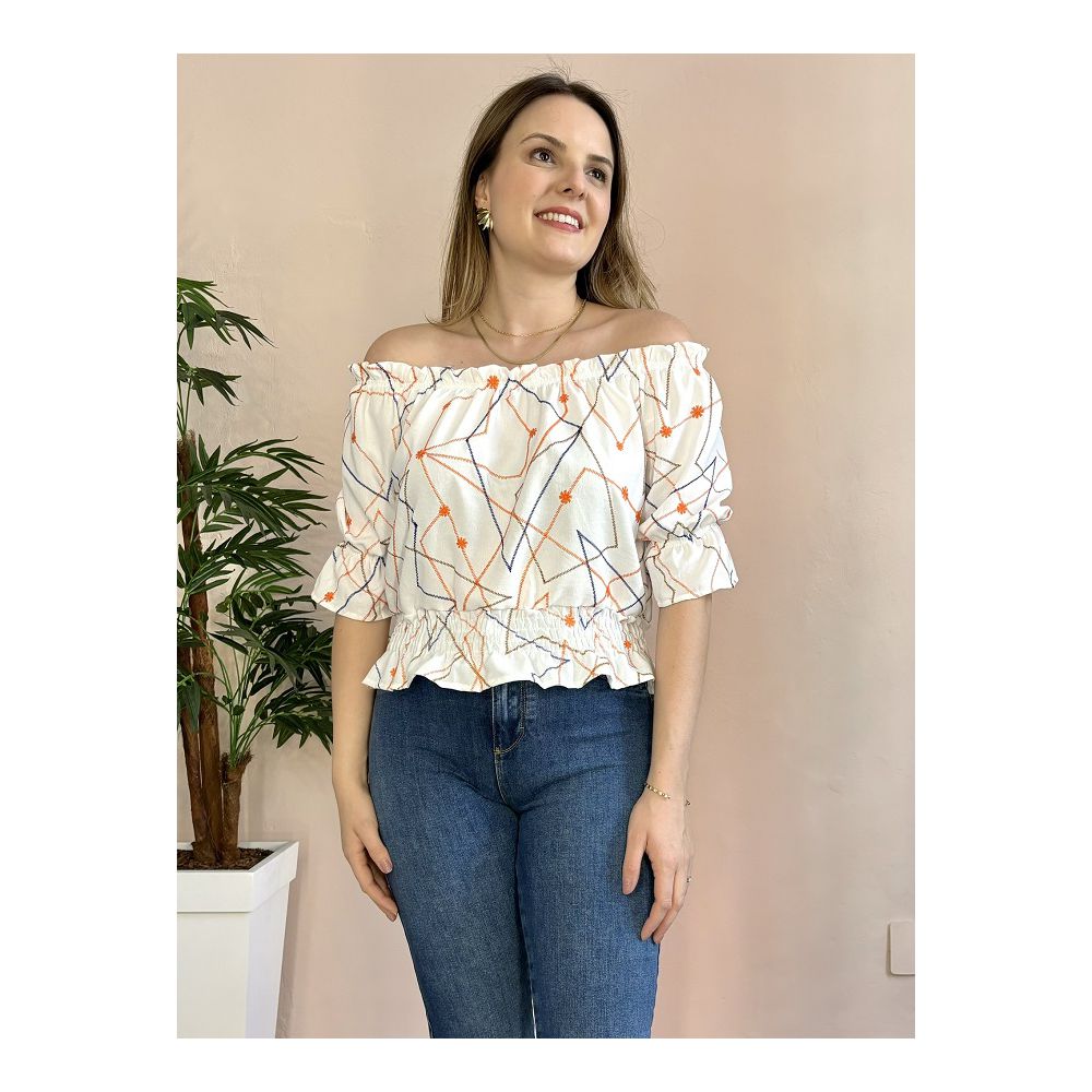 Blusa Bordada Carola - DONNA LELLA