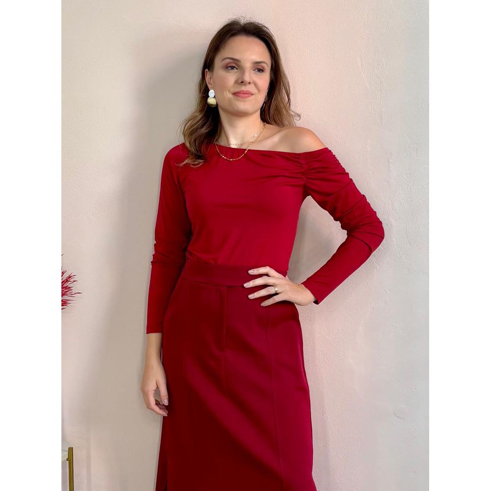 Blusa Karen - Cereja - DONNA LELLA