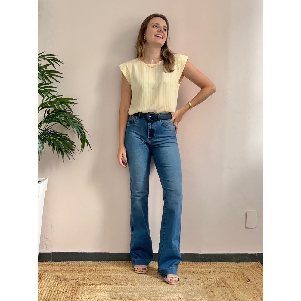 Calça Jeans Flare Donna - DONNA LELLA