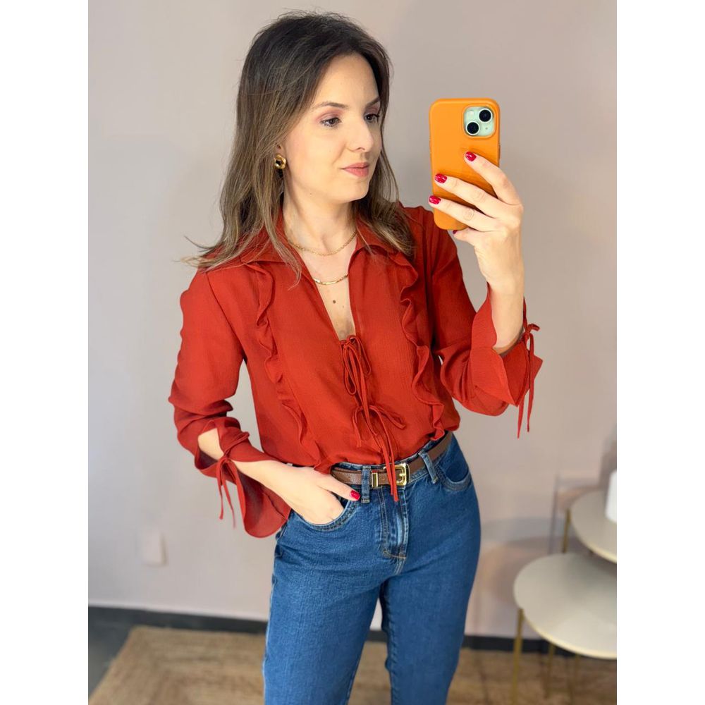 Camisa Cecilia Laços - DONNA LELLA