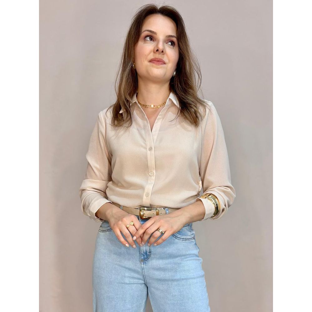Camisa Ursula - Areia - DONNA LELLA