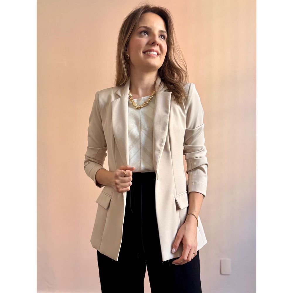 Blazer Marina - Areia - DONNA LELLA