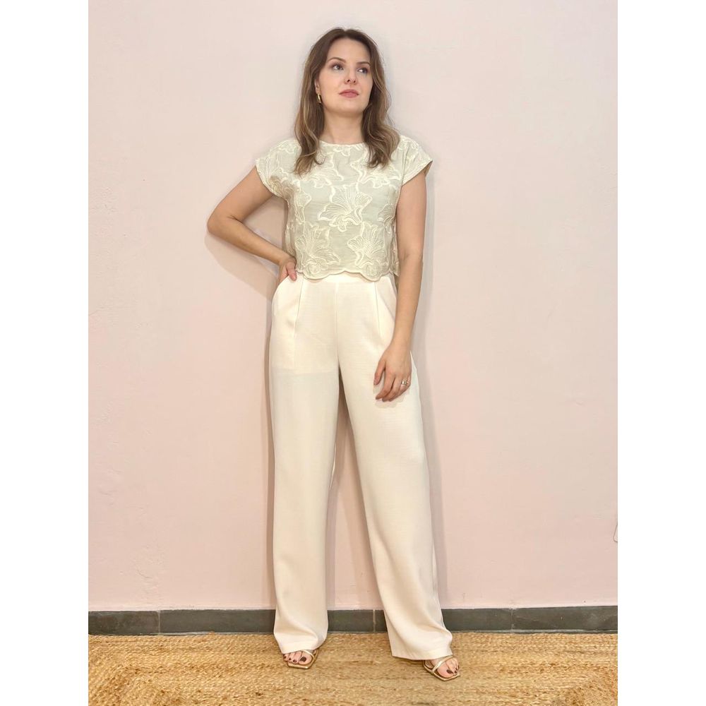 Calça Jasmin - Creme - DONNA LELLA