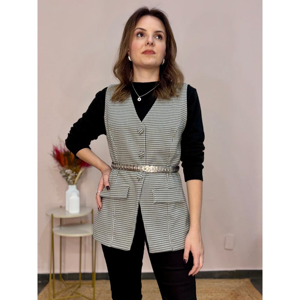 Colete Pied Poule - DONNA LELLA