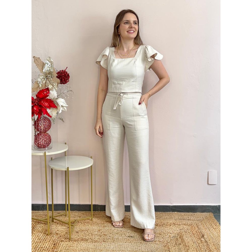 Calça Dandara - Cru - DONNA LELLA