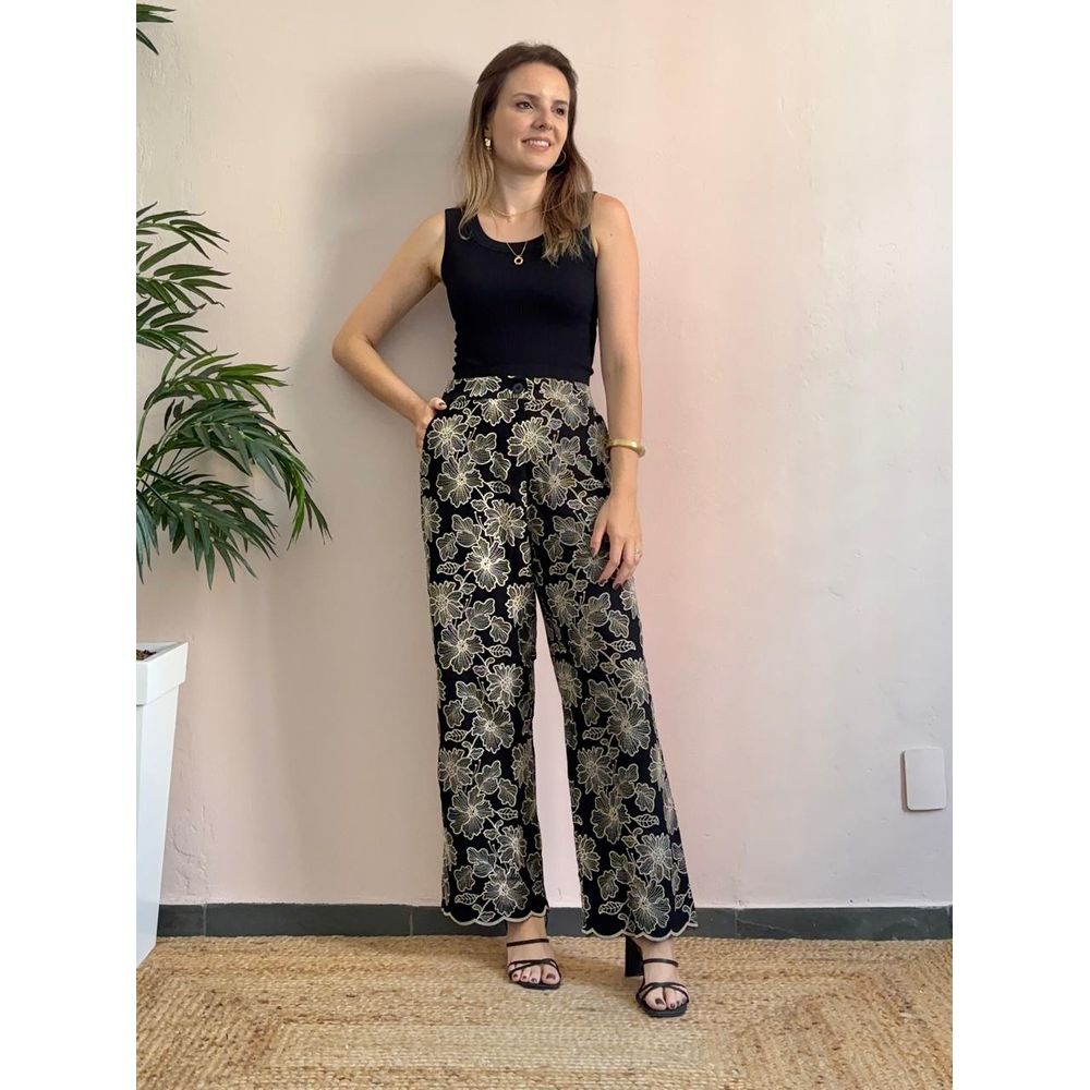 Calça Bordada - DONNA LELLA