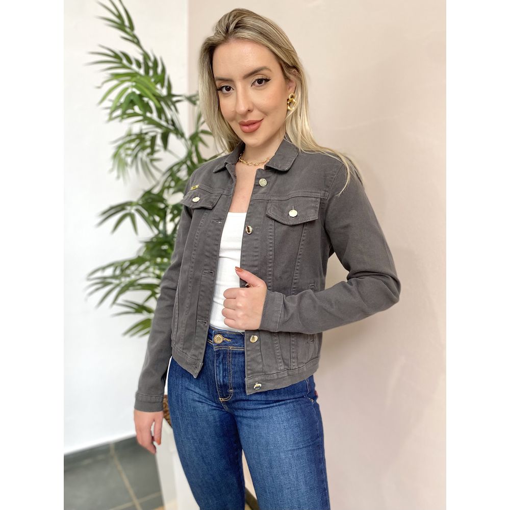 Jaqueta Sarja - Verde Militar - DONNA LELLA