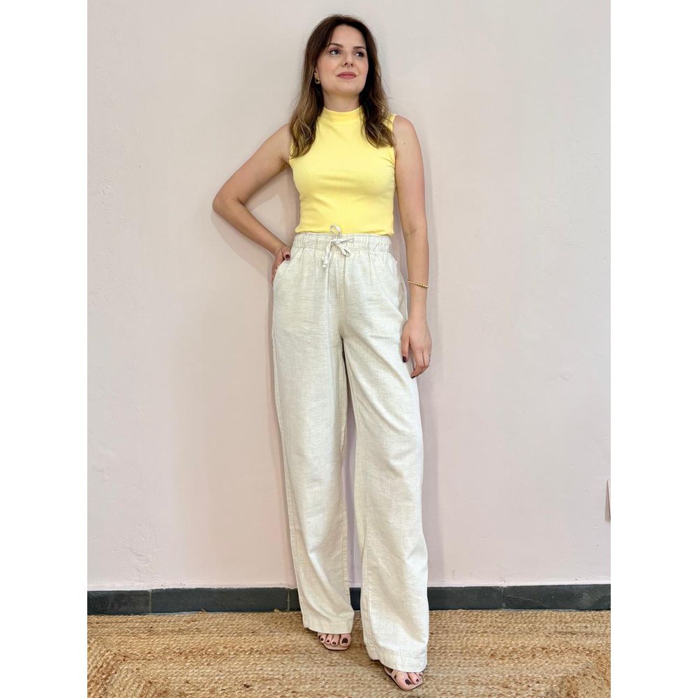 Calça Linen Wide Leg - DONNA LELLA