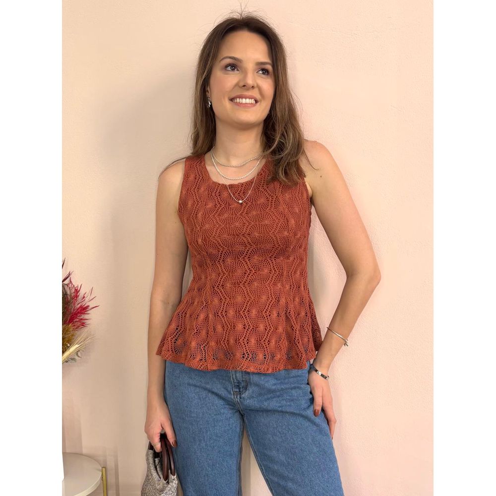 Blusa Caliope - Amendoa - DONNA LELLA