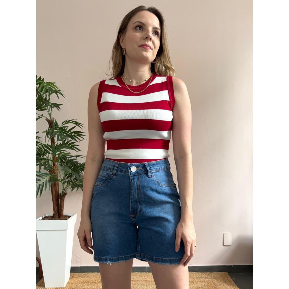 Shorts Jeans Meia Coxa - DONNA LELLA