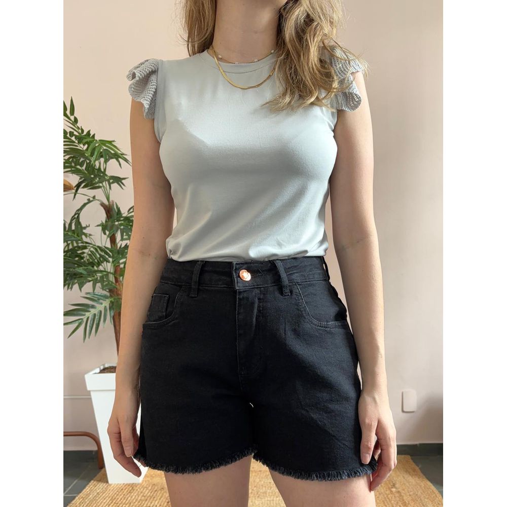 Shorts Jeans Preto - DONNA LELLA