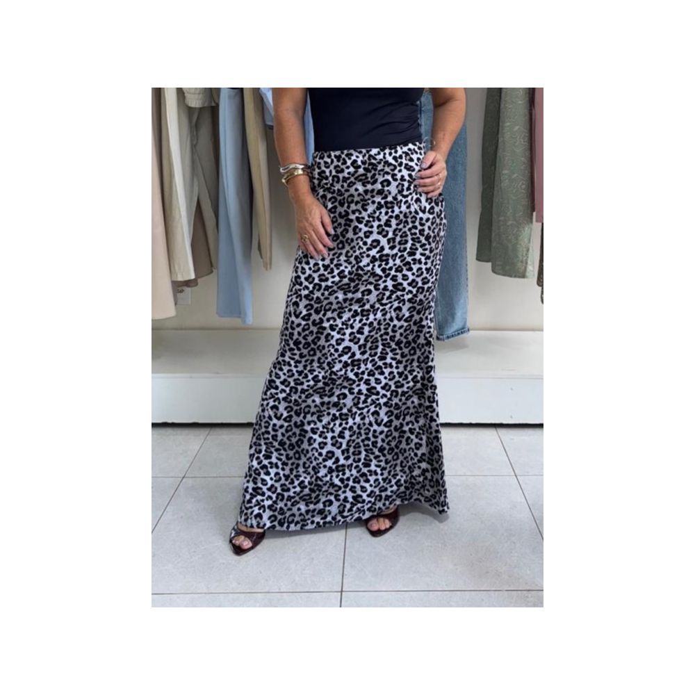 Saia Midi - Animal Print - Elisete Ferreira