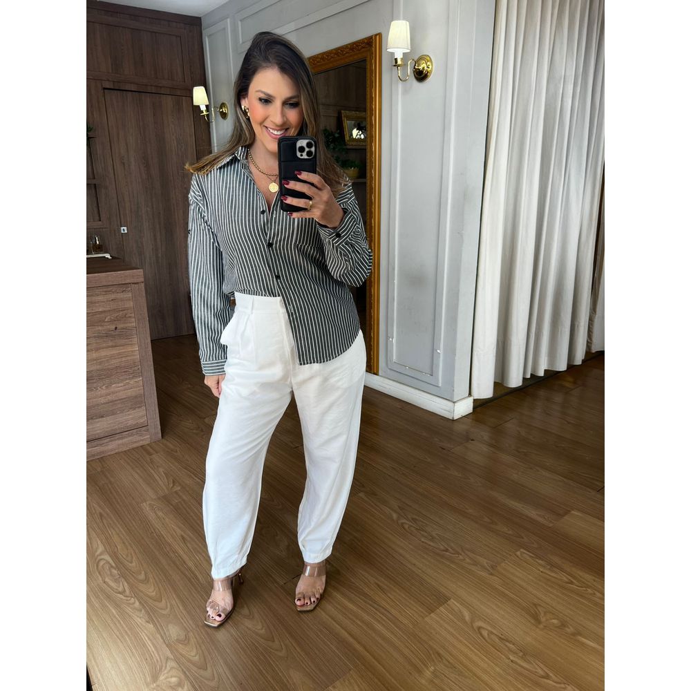 CAMISA LISTRADA - CHUMBO - Espasso Bela | Moda Feminina