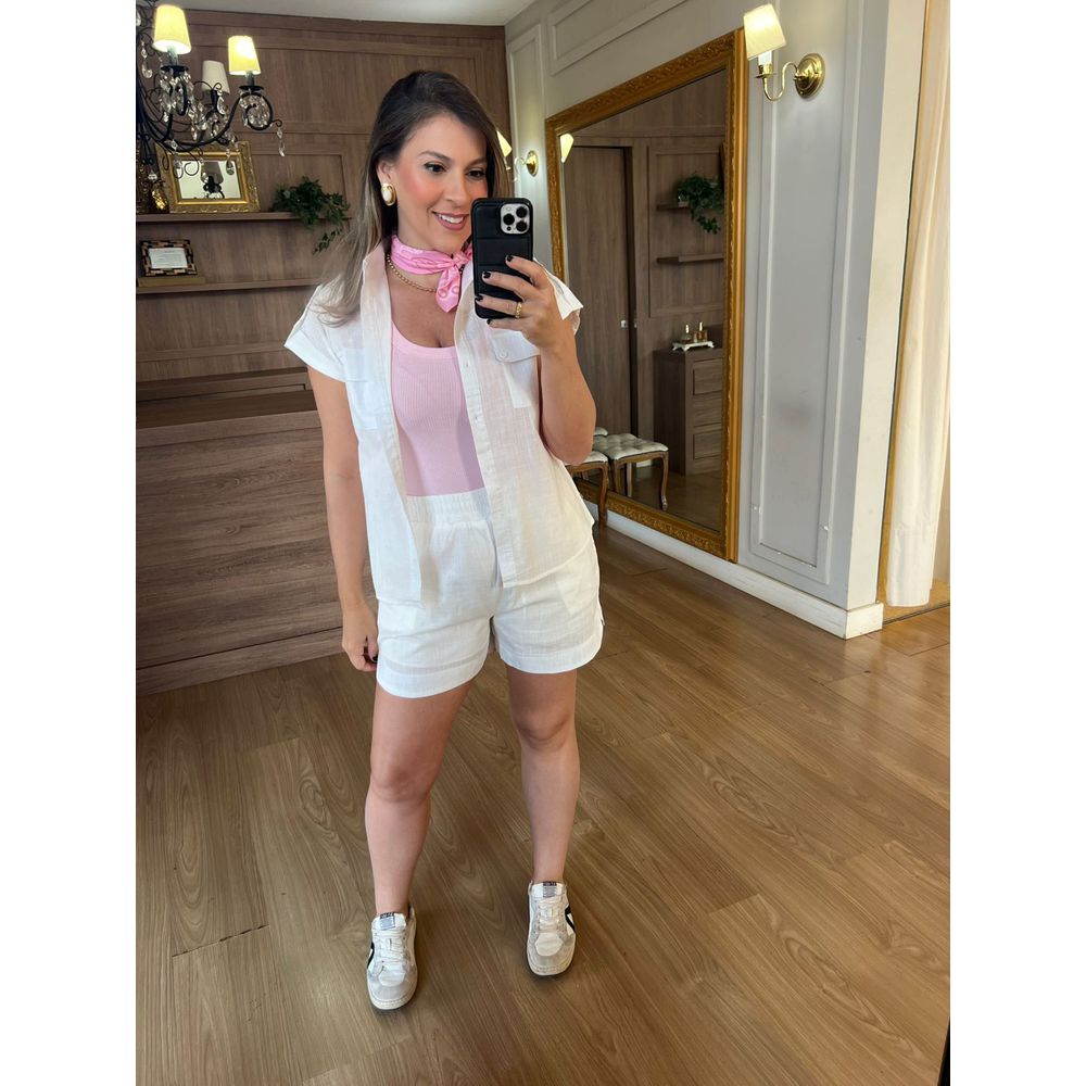 CONJUNTO PAOLA 100% ALGODÃO - OFF - Espasso Bela | Moda Feminina
