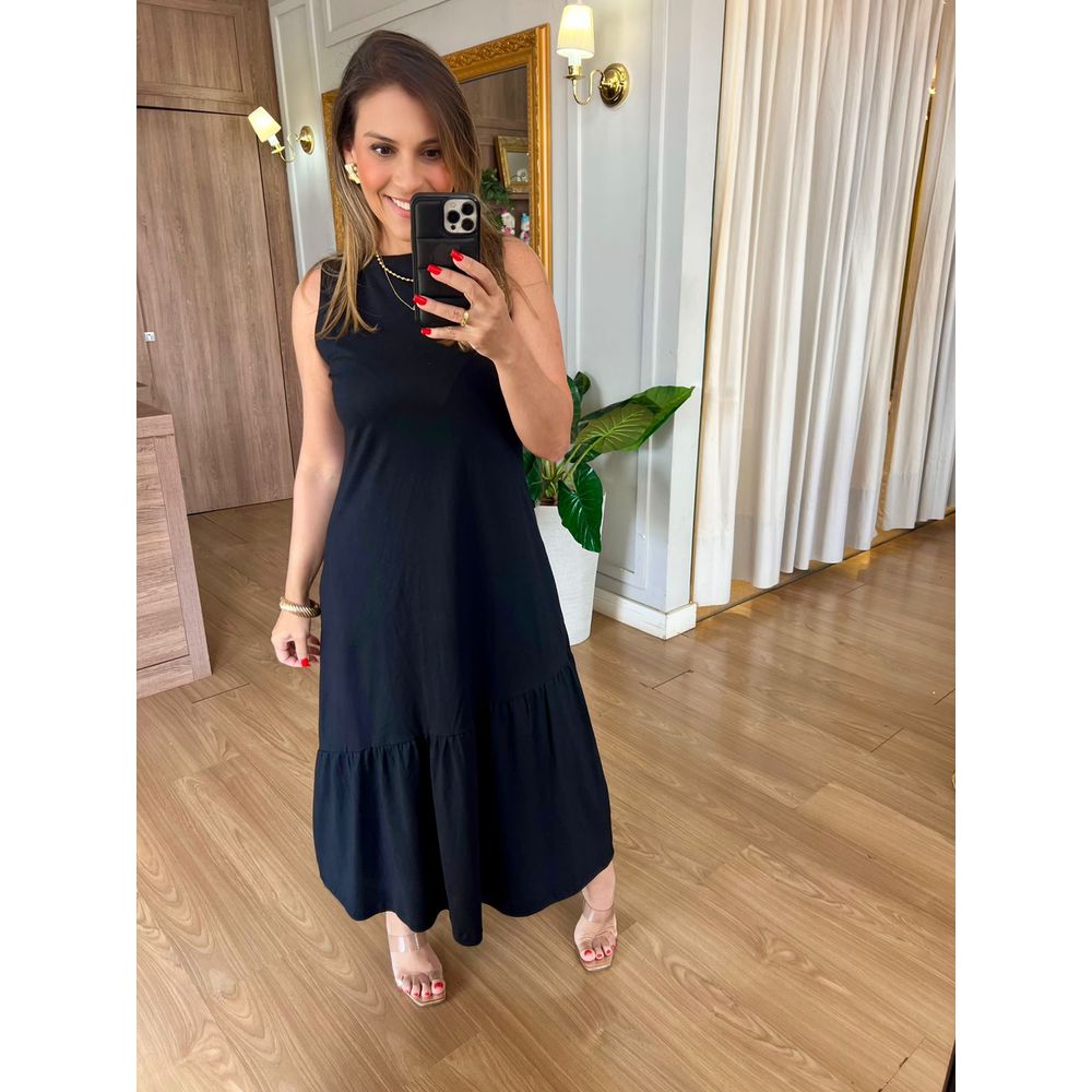 VESTIDO SIMONE - PRETO - Espasso Bela | Moda Feminina