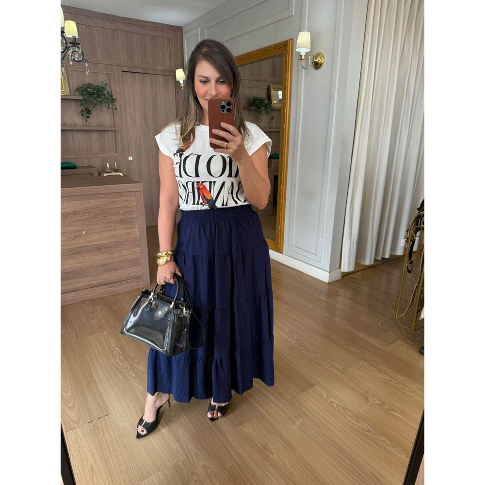 BLUSA MANGA JAPONESA 100% ALGODÃO - OFF COM SILK R... - Espasso Bela | Moda Feminina