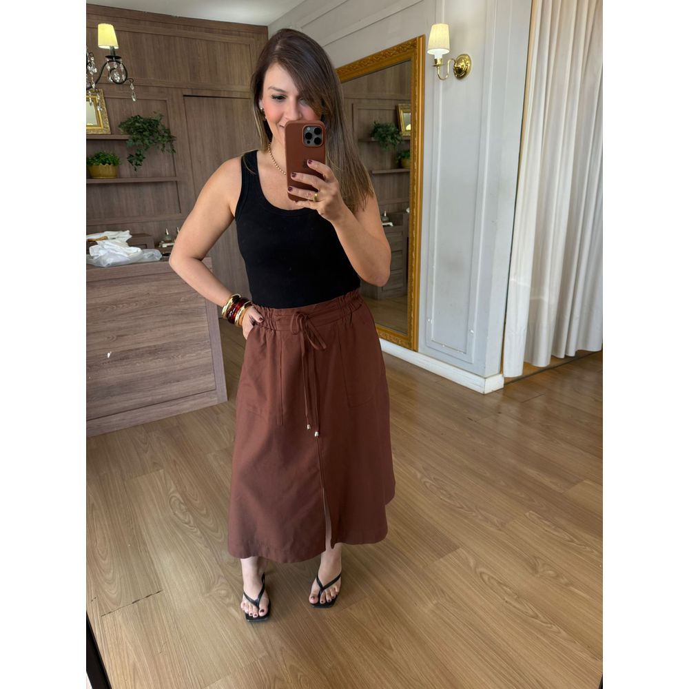 REGATA CANELADA - PRETA - Espasso Bela | Moda Feminina