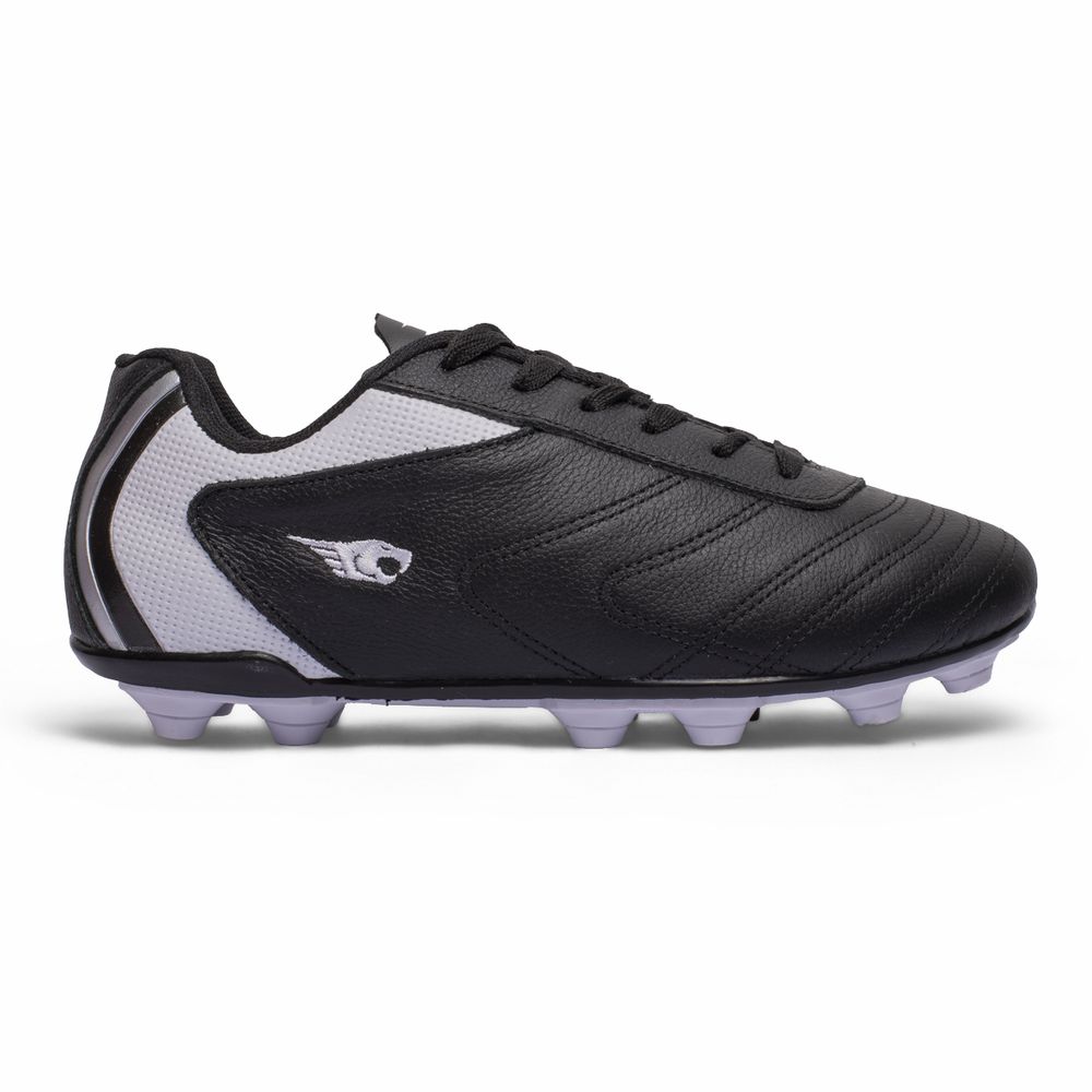 Chuteira Deportiva Campo Adulto - Preto/Branco - IBAL Esportivos