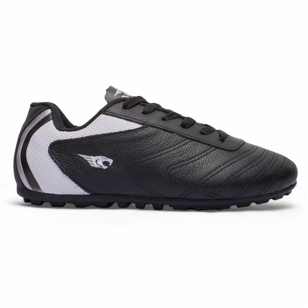 Chuteira Deportiva Society Adulto - Preto/Branco - IBAL Esportivos