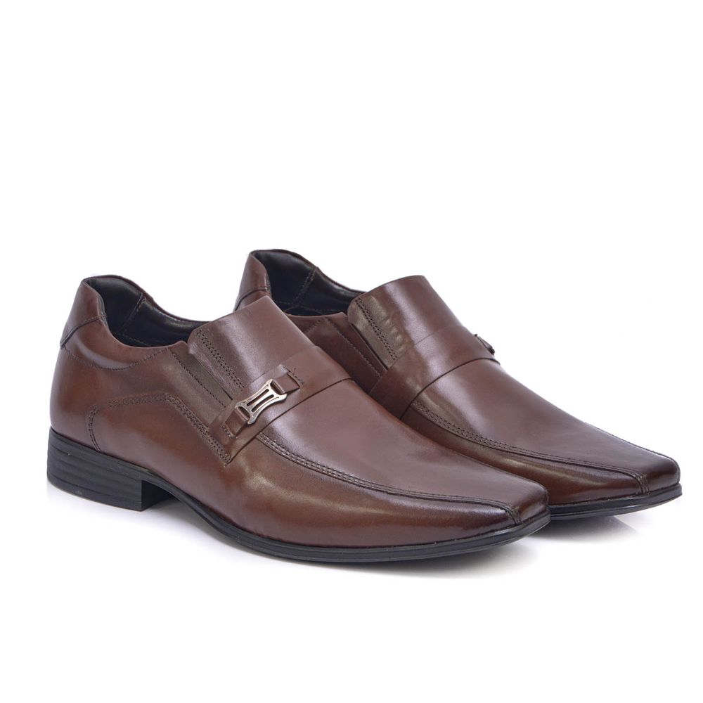 Sapato Social de Couro Paris Mogno
