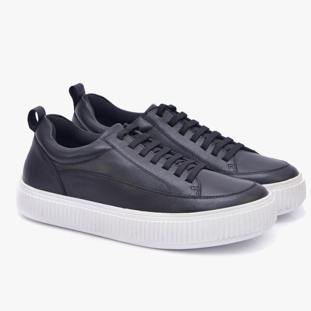 Tênis de Couro Malibu Preto