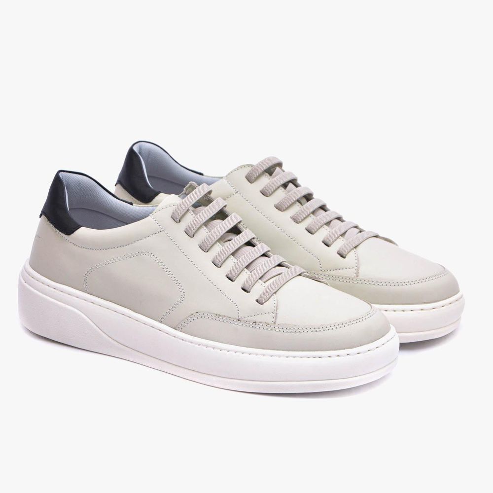 Tênis de Couro Tokio Off White