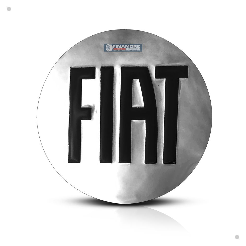 Kit 4 Calotinhas Centro de Roda Fiat Cromado Repuxo – Encaixe Preciso + Estilo Original nas Rodas