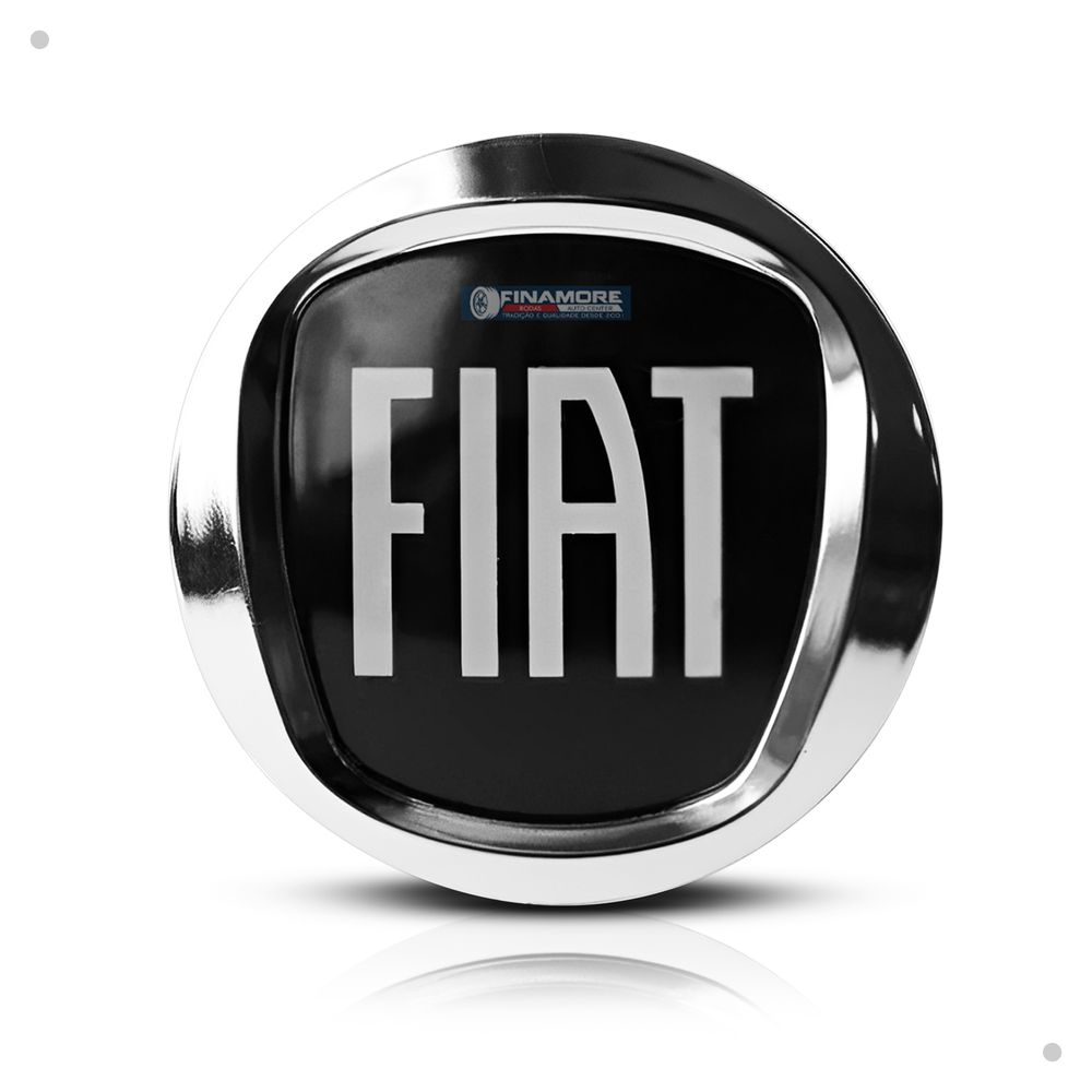 Kit 4 Calotinhas Centro de Roda Fiat Acrílico Black Motion – Encaixe Perfeito + Estilo Esportivo nas Rodas
