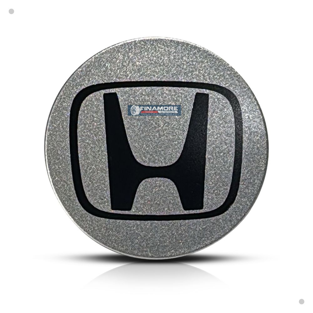 Kit 4 Calotinhas Honda Civic Prata com Emblema – Acabamento Original e Encaixe Perfeito nas Rodas