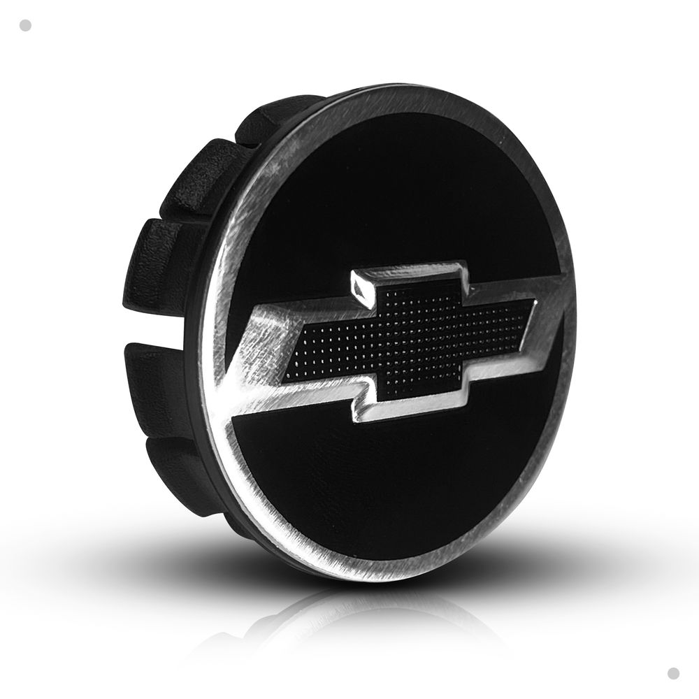 Kit 4 Calotinhas GM Tracker Preto com Emblema Camaro – Estilo Exclusivo e Encaixe Perfeito
