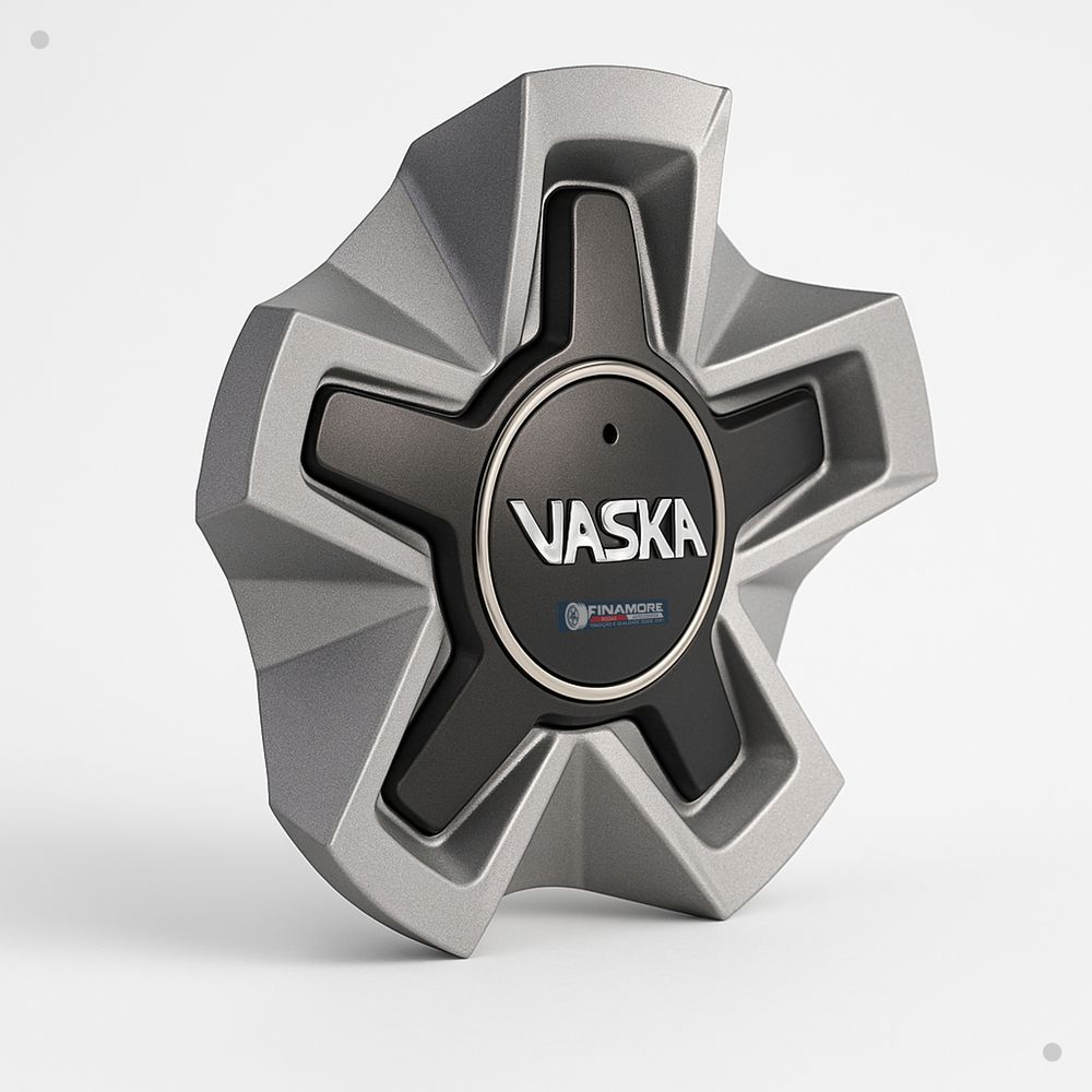 Kit 4 Calotas Vaska VK280 Prata com Emblema Cromado – Encaixe Seguro e Estilo Premium