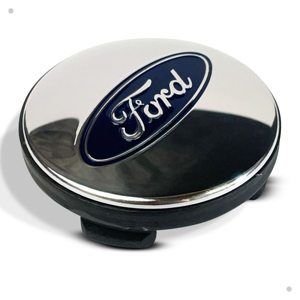 Kit 4 Calotinhas Centro de Roda Ford Prata – Encaixe Perfeito + Estilo Original nas Rodas