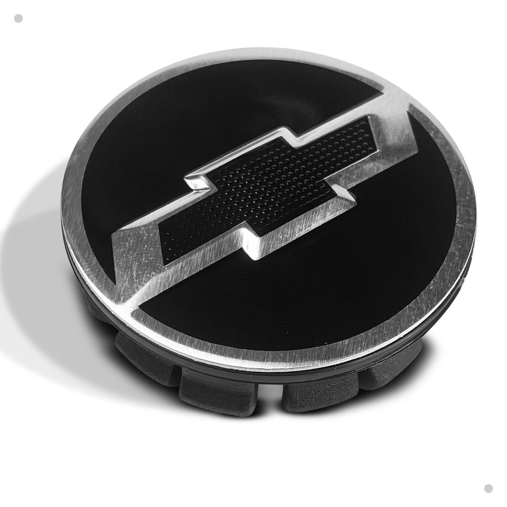 Kit 4 Calotinhas GM Tracker Preto com Emblema Camaro – Estilo Exclusivo e Encaixe Perfeito