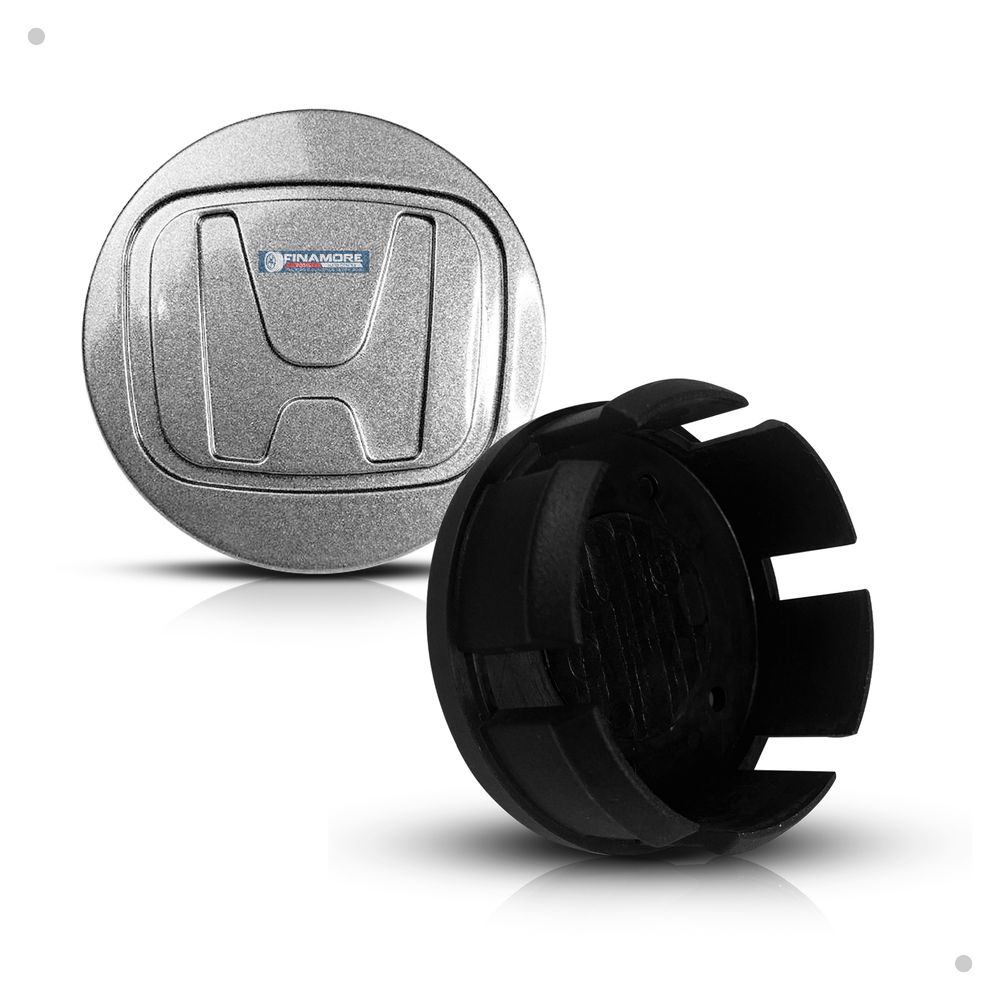 Kit 4 Calotinhas Roda Honda City Fit WR-V Prata – Encaixe Perfeito + Visual Original Restaurado