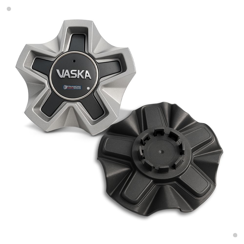 Kit 4 Calotas Vaska VK280 Prata com Emblema Cromado – Encaixe Seguro e Estilo Premium