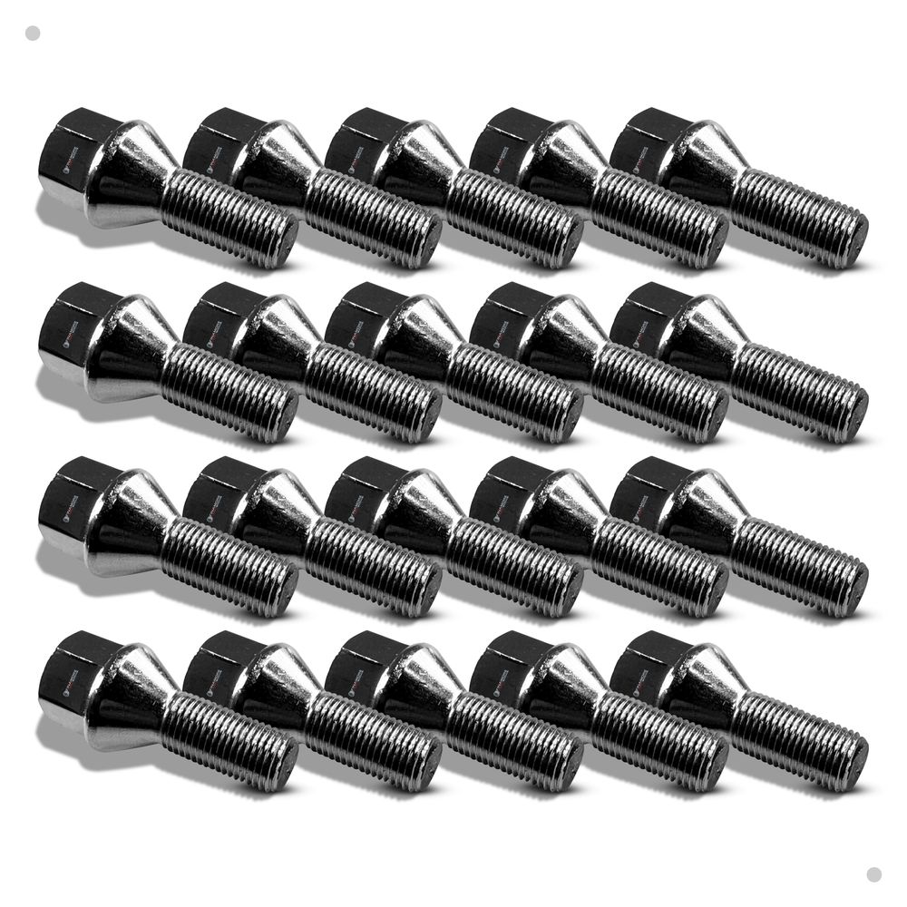 Kit 20 Parafusos Cromados Roda Fiat Toro Jeep Renegade – Segurança Máxima + Acabamento Premium Imediato