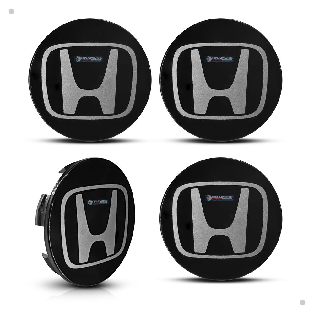Kit 4 Calotinhas Honda HR-V Preto – Encaixe Perfeito nas Rodas Originais