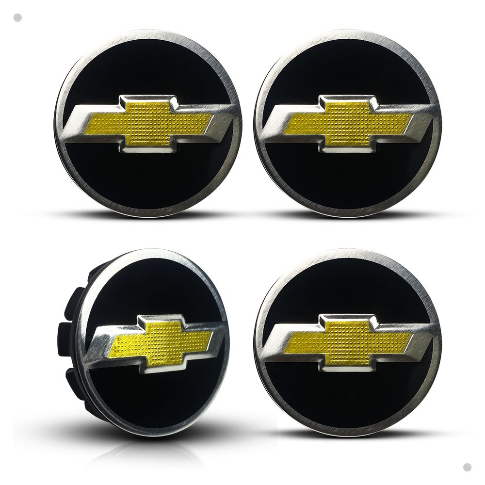 Kit 4 Calotinhas GM Tracker Preto – Encaixe Perfeito e Visual Esportivo