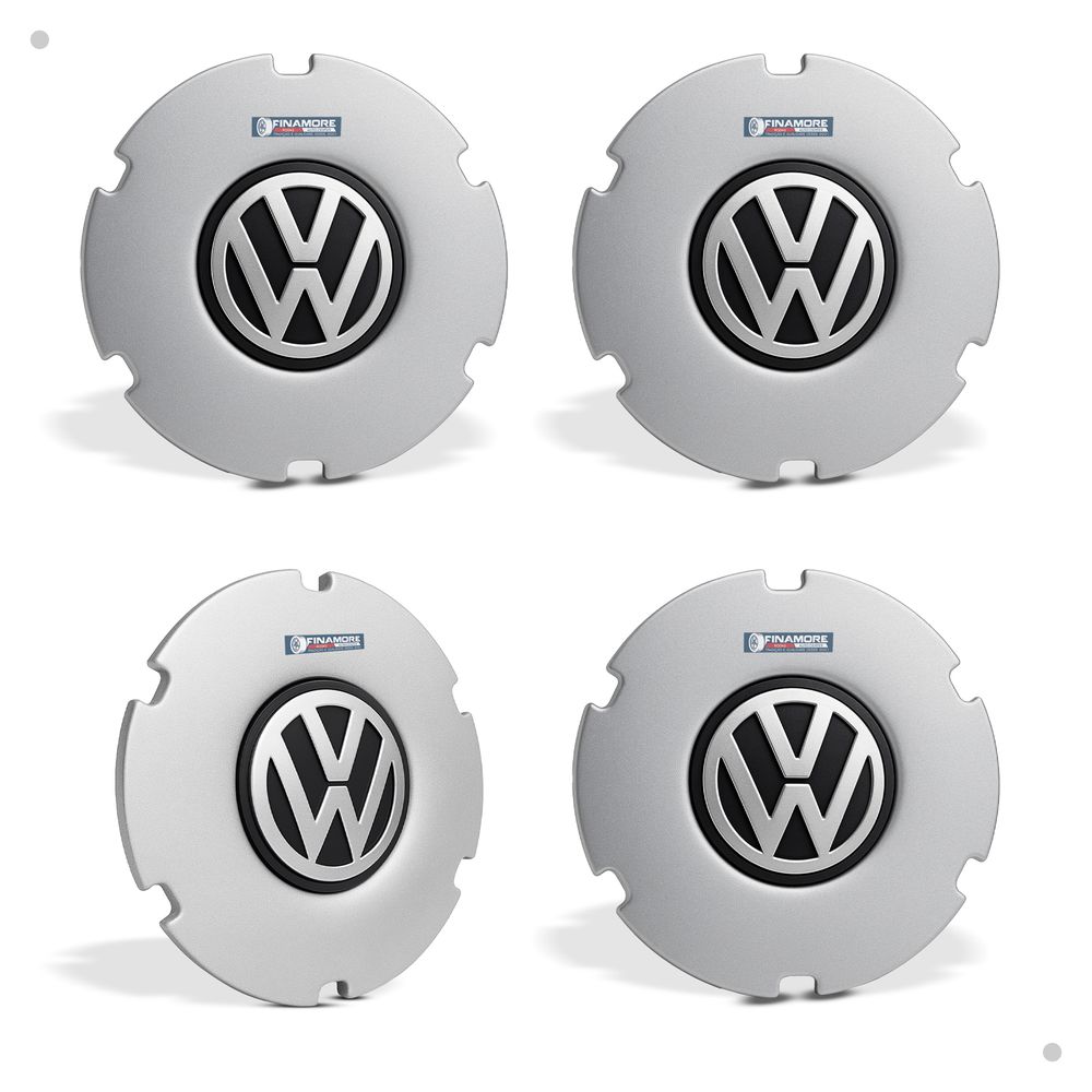 Kit 4 Calotas Miolo de Roda Gol Rallye/Surf G3/Saveiro – Aro 14/15 Prata