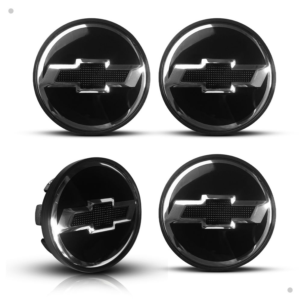 Kit 4 Calotinhas GM Vectra Elite Preto Camaro – Acabamento Esportivo com Encaixe Original