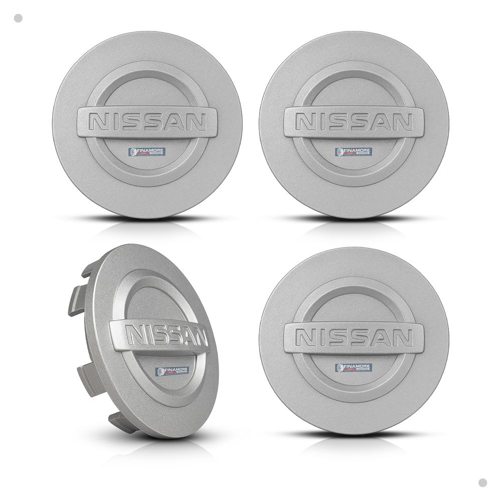 Kit 4 Calotinhas Nissan Frontier Attack Prata – Encaixe Perfeito e Estilo Original