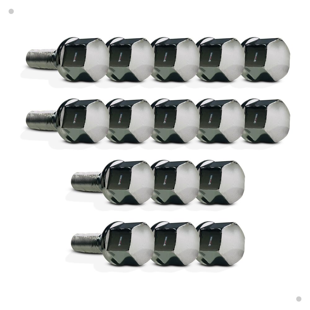 Kit 4 Parafusos Multi Cromados Longos – Ideal para VW - Gol, Saveiro, Voyage, Santana e Passat