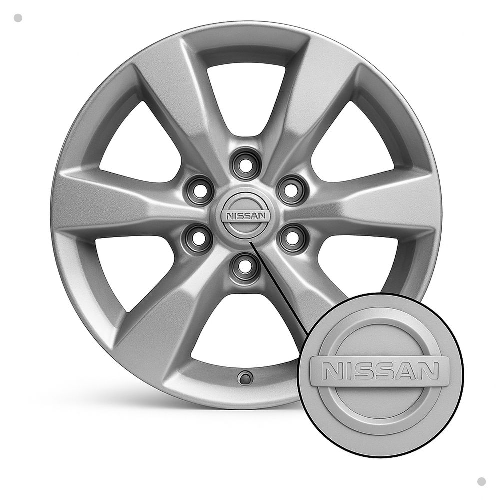Kit 4 Calotinhas Nissan Frontier Attack Prata – Encaixe Perfeito e Estilo Original