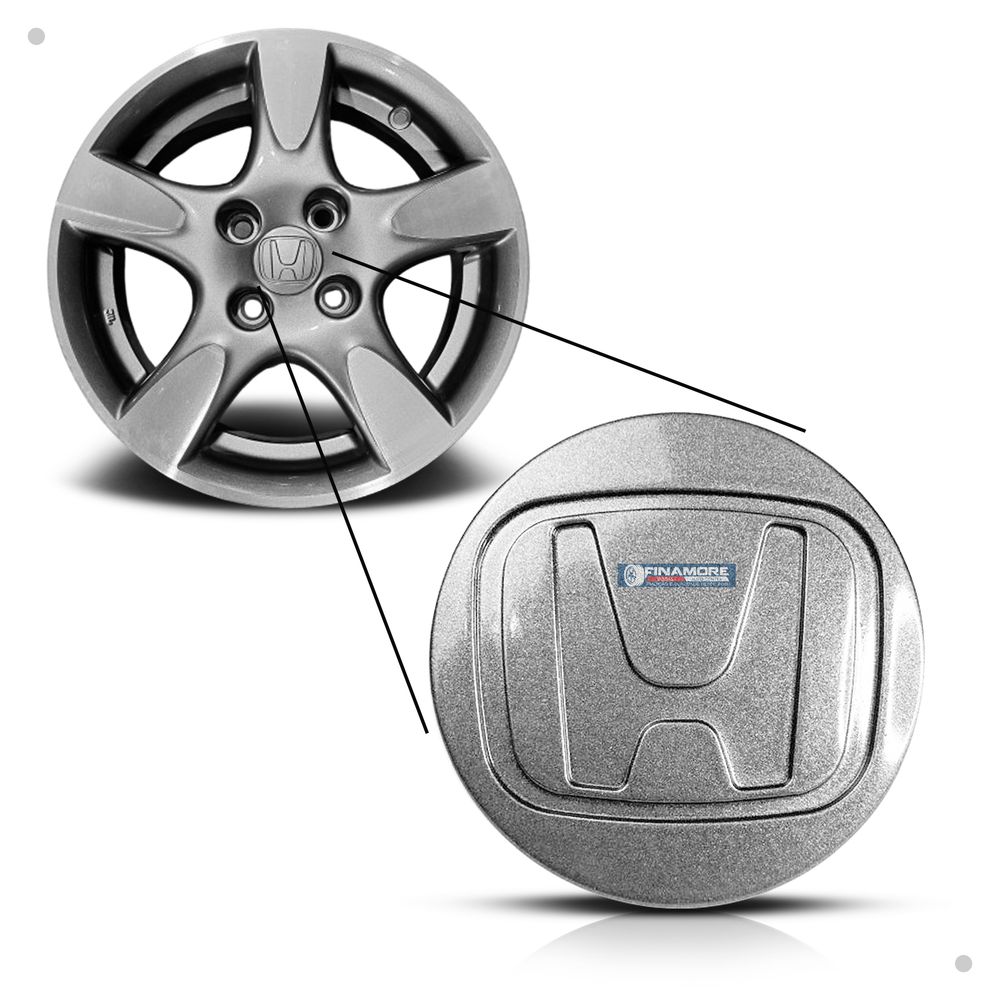 Kit 40 Jogos Calotinhas Roda Honda City Fit WR-V Prata – Encaixe Perfeito + Visual Original Restaurado